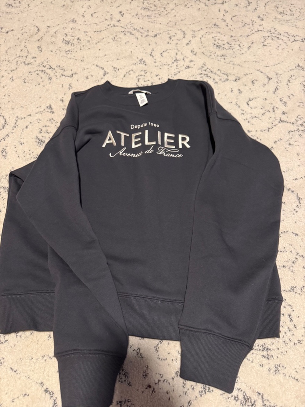 Black Womens Crewneck Sweatshirt